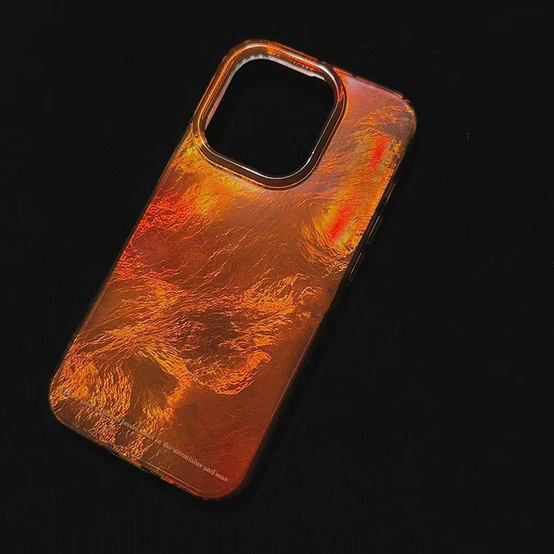 INS Orange Gradient Vortex Pat - Phone Cases Orange 评论和价格