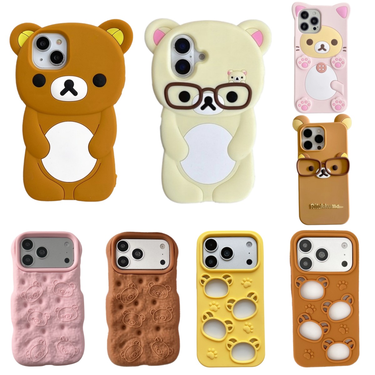 So Cute 3D Cartoon Teddy Bear  - Phone Cases Cute Iphone 13 评论和价格