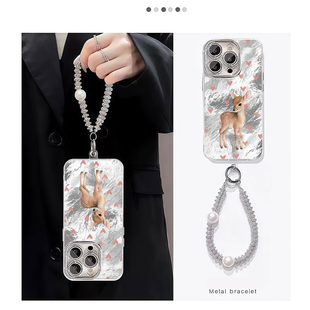 Cute Korean Red Love Deer Phon - Phone Cases Red Deer 评论和价格