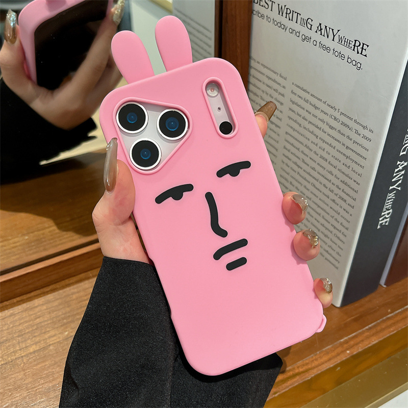 Kawaii 3D Funny Cartoon Pink E - Phone Cases Kawaii 评论和价格