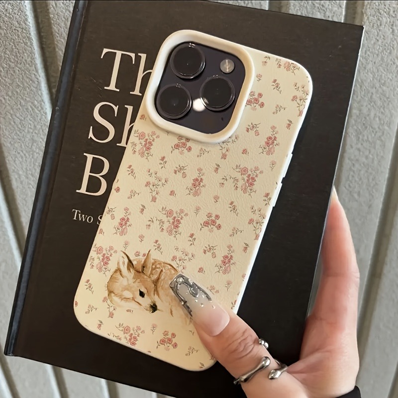Cute Deer Full Floral Pattern  - Phone Cases Cute Iphone 13 评论和价格