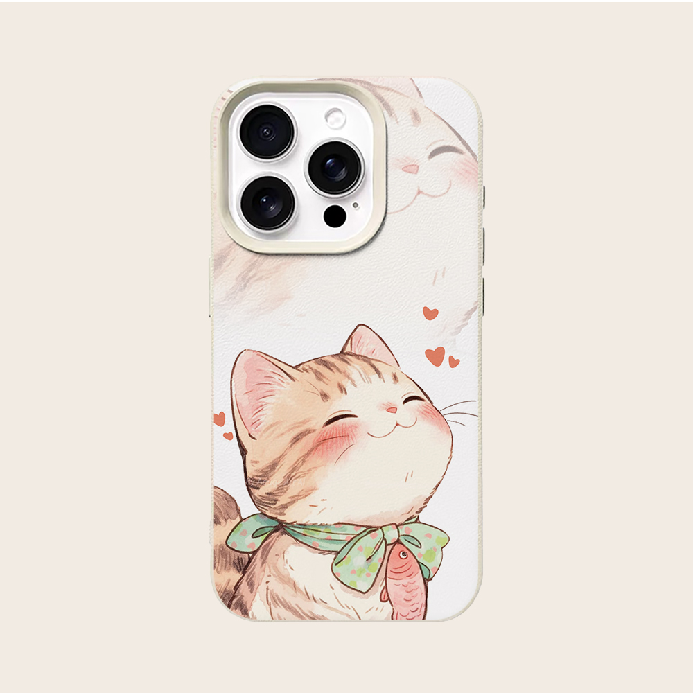 Orange Cat Fish Heart Phone Ca - Phone Cases Orange 评论和价格