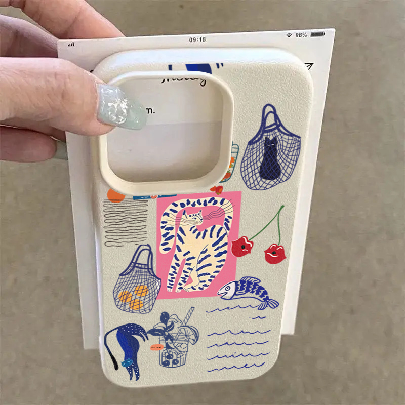 Cute Cherry Cat Print Phone Ca - Phone Cases Cute Iphone 13 评论和价格