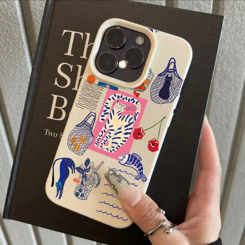 Cute Cherry Cat Print Phone Ca - Phone Cases Cute Iphone 13 评论和价格