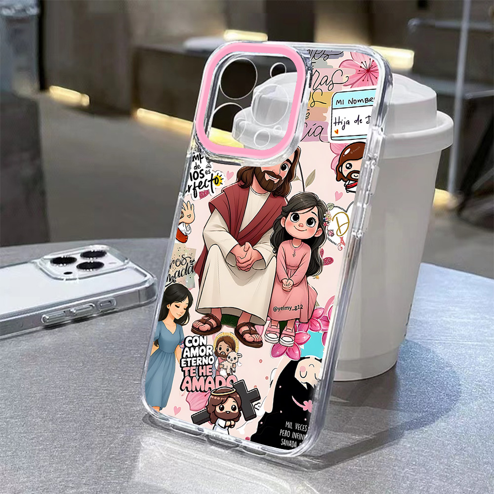 Colorful Painted Jesus Phone C - Phone Cases Jesus 评论和价格