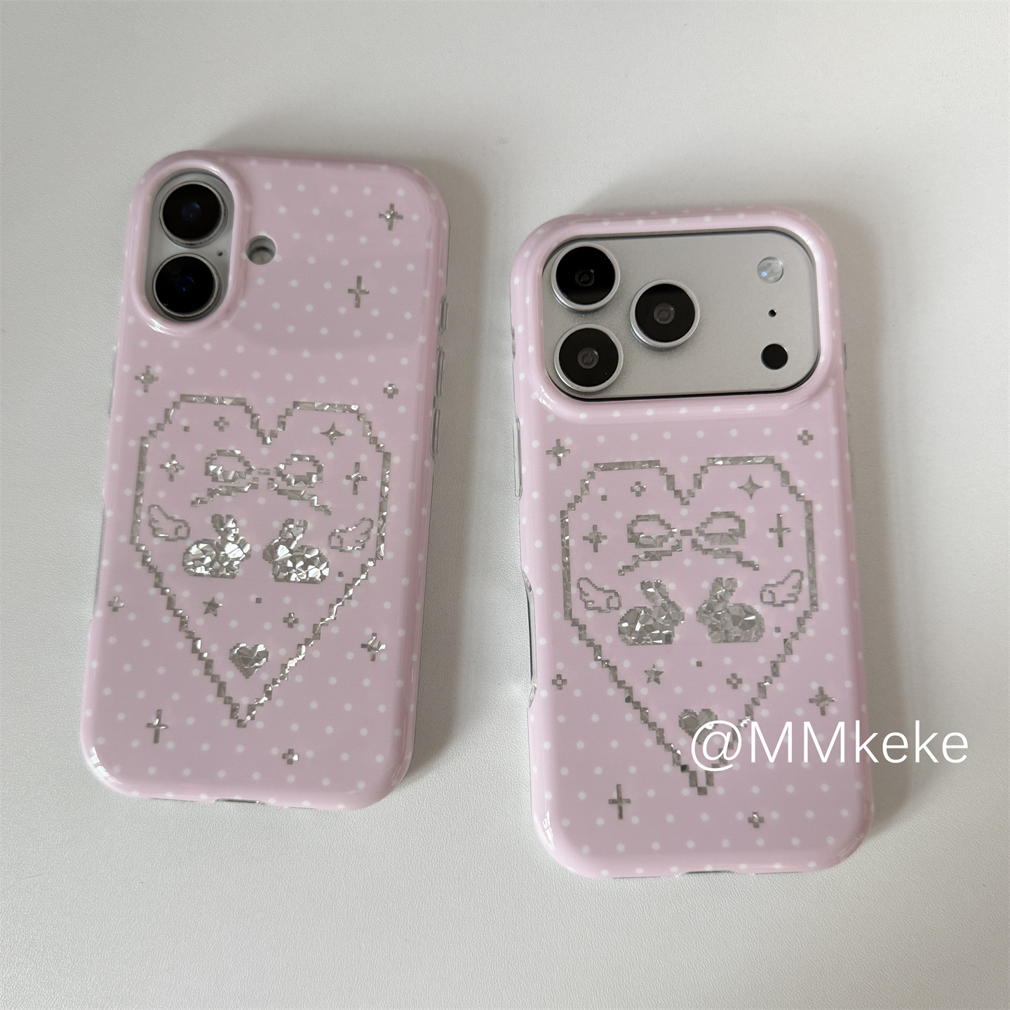 Korean Ins Pink Sweet Girl Rab - Phone Cases Korean 评论和价格