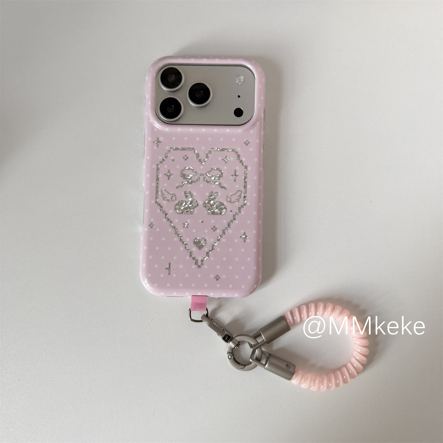 Korean Ins Pink Sweet Girl Rab - Phone Cases Korean 评论和价格