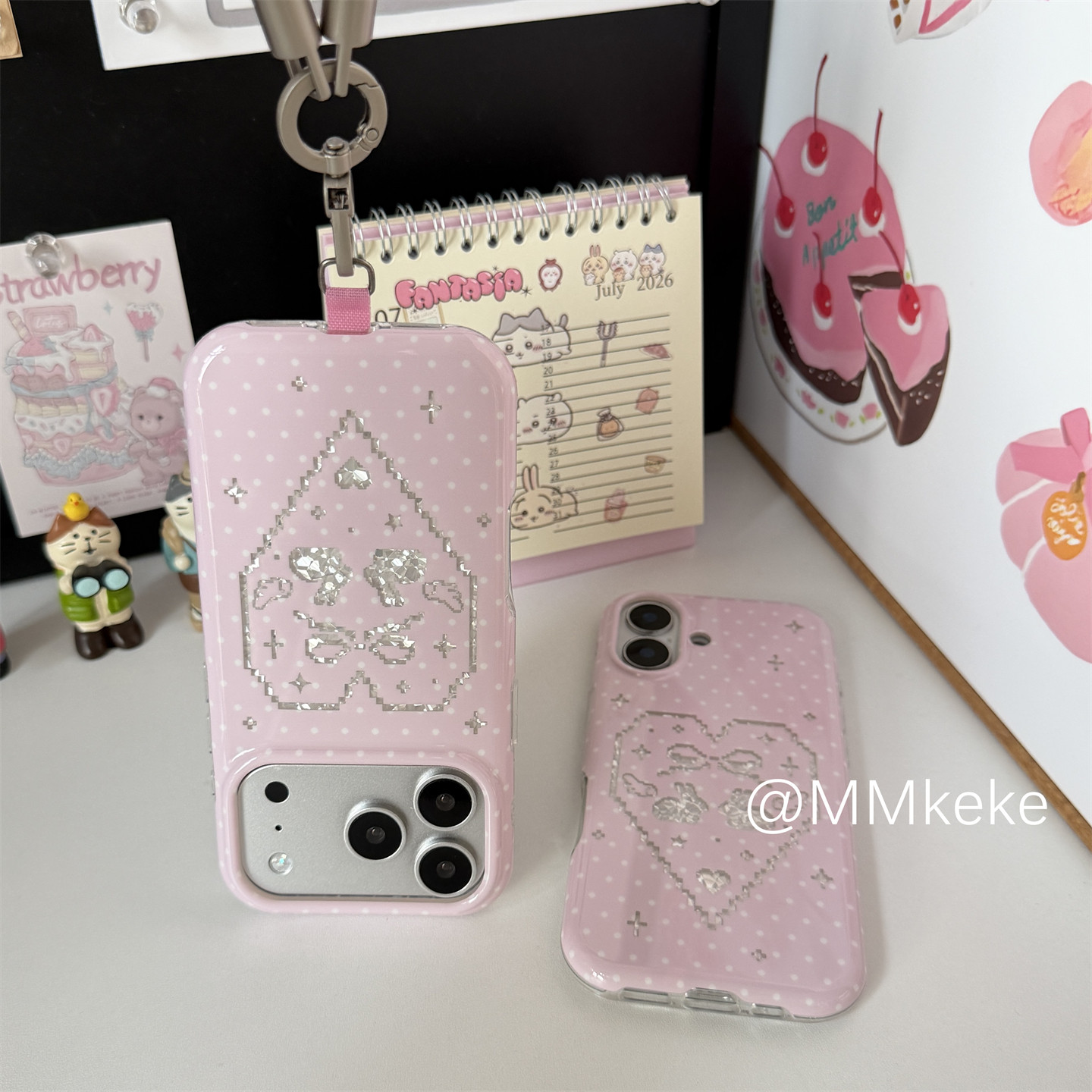 Korean Ins Pink Sweet Girl Rab - Phone Cases Korean 评论和价格