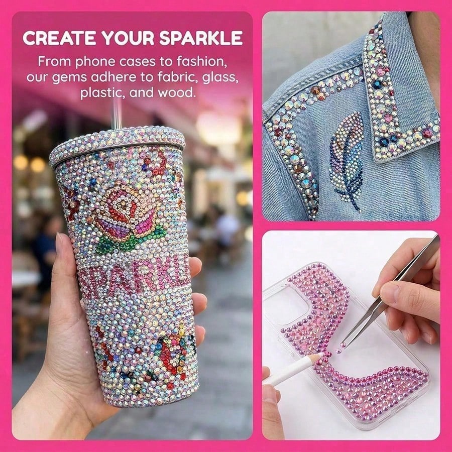 3mm 24-Color Bedazzling Kit Ab - Phone Cases Europe 评论和价格