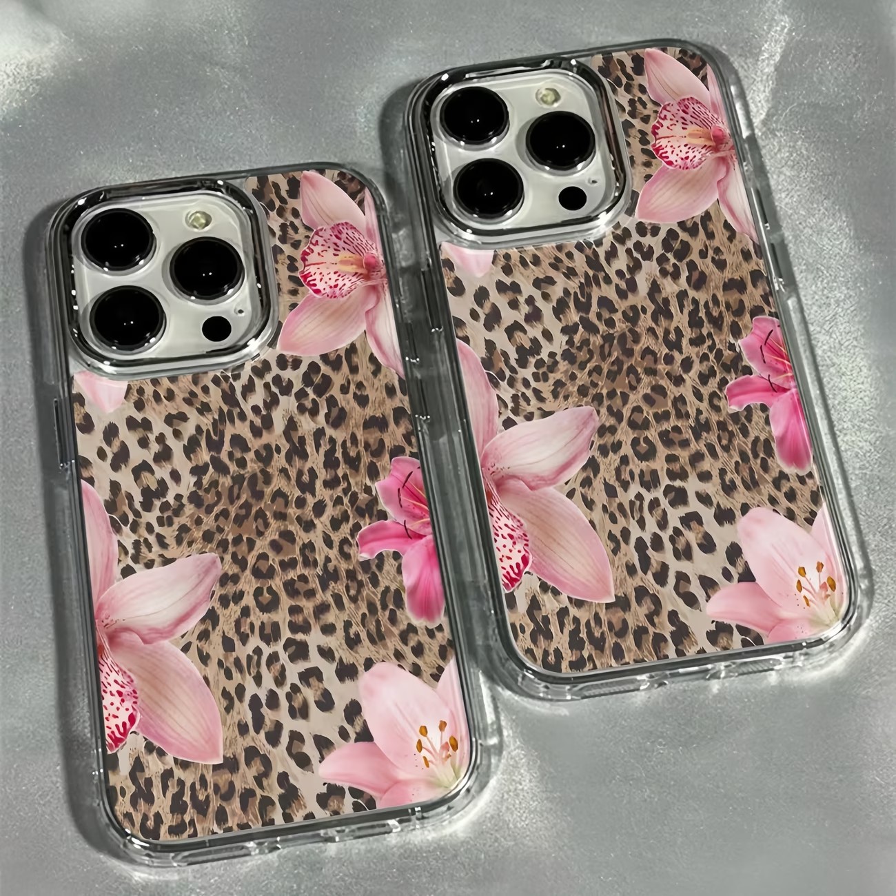 Leopard Print Lily Flower Tran - Phone Cases Best 评论和价格