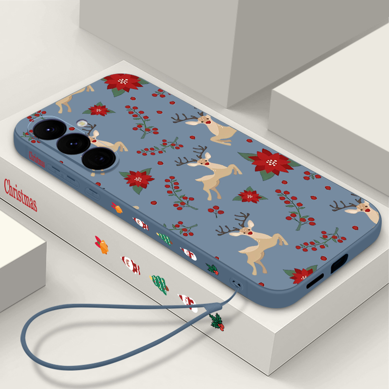 Red Deer Flowers Pattern Phone - Phone Cases Red Deer 评论和价格