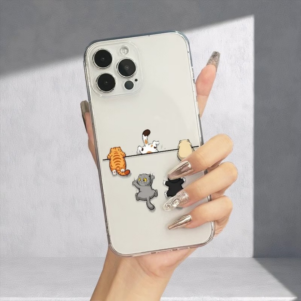 Five Cute Cat Pattern Phone Ca - Phone Cases Cute Iphone 13 评论和价格