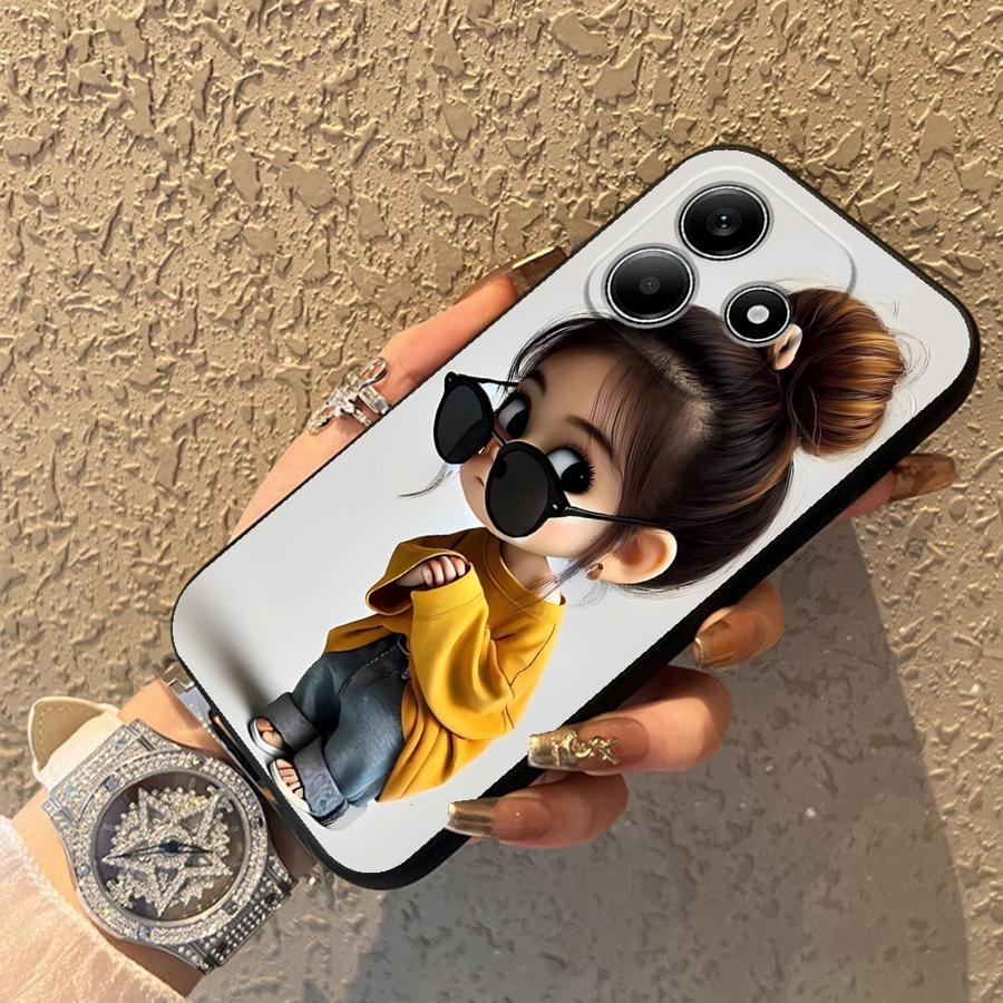 Cartoon Girl Pattern Funda Pho - Phone Cases Girls 评论和价格