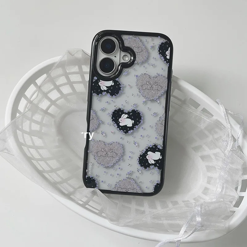 Ins Korean Retro Girl Love Rab - Phone Cases Girls 评论和价格