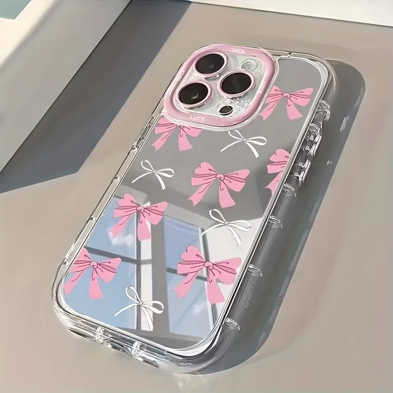 Simple Blue Pink Bow Girl Cute - Phone Cases Girls 评论和价格