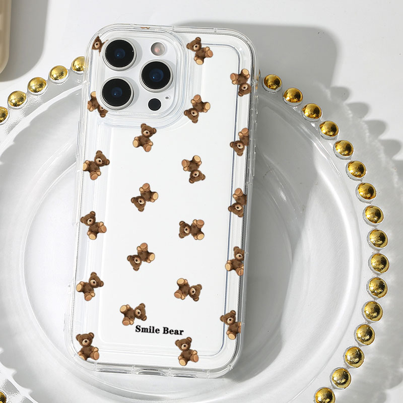 Flower Bear Print Phone Case f - Phone Cases Cute Iphone 13 评论和价格