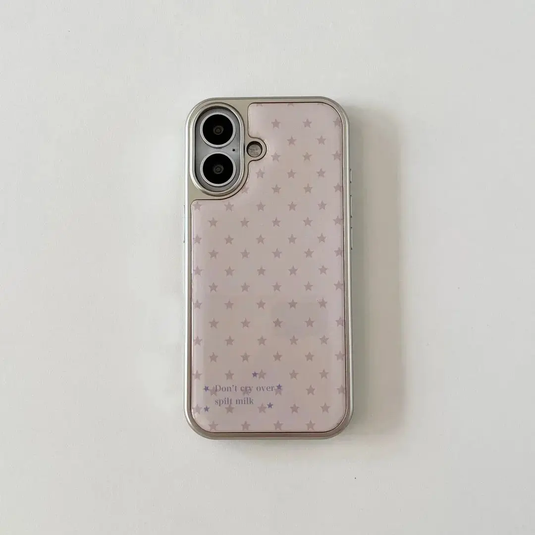 Korean Ins Girl Heart Pink Sta - Phone Cases Girls 评论和价格