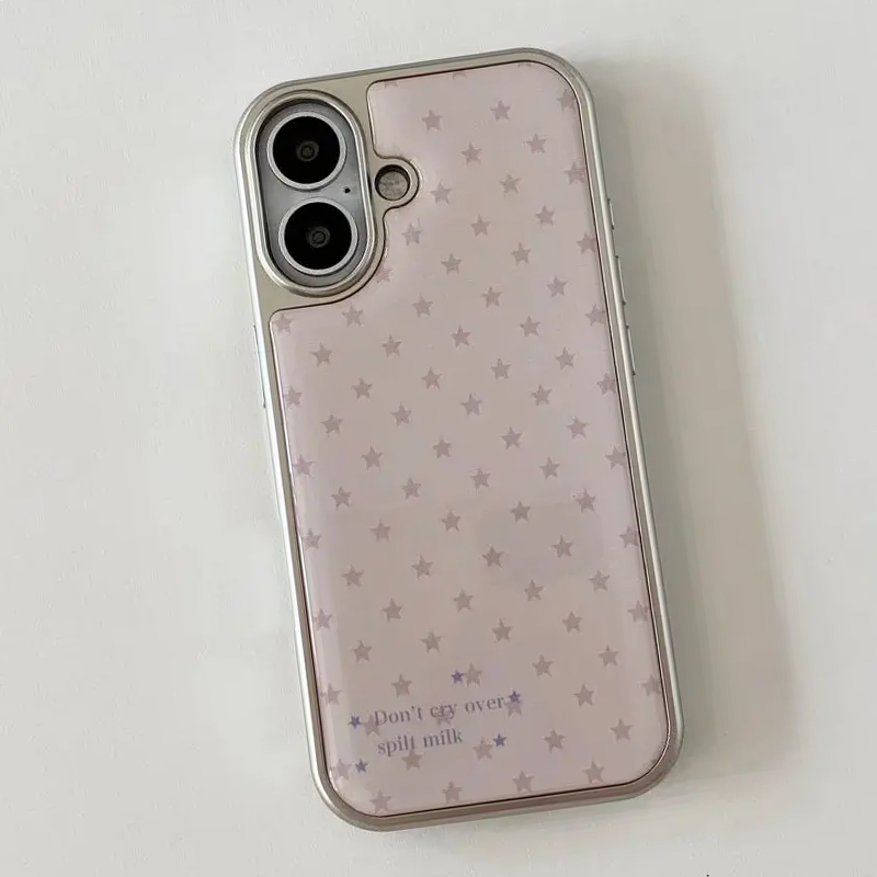 Korean Ins Girl Heart Pink Sta - Phone Cases Girls 评论和价格