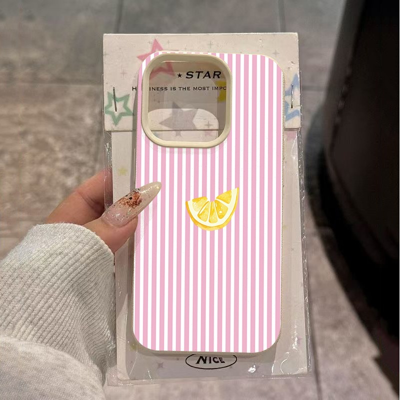 Orange Pink and White Stripes  - Phone Cases Orange 评论和价格