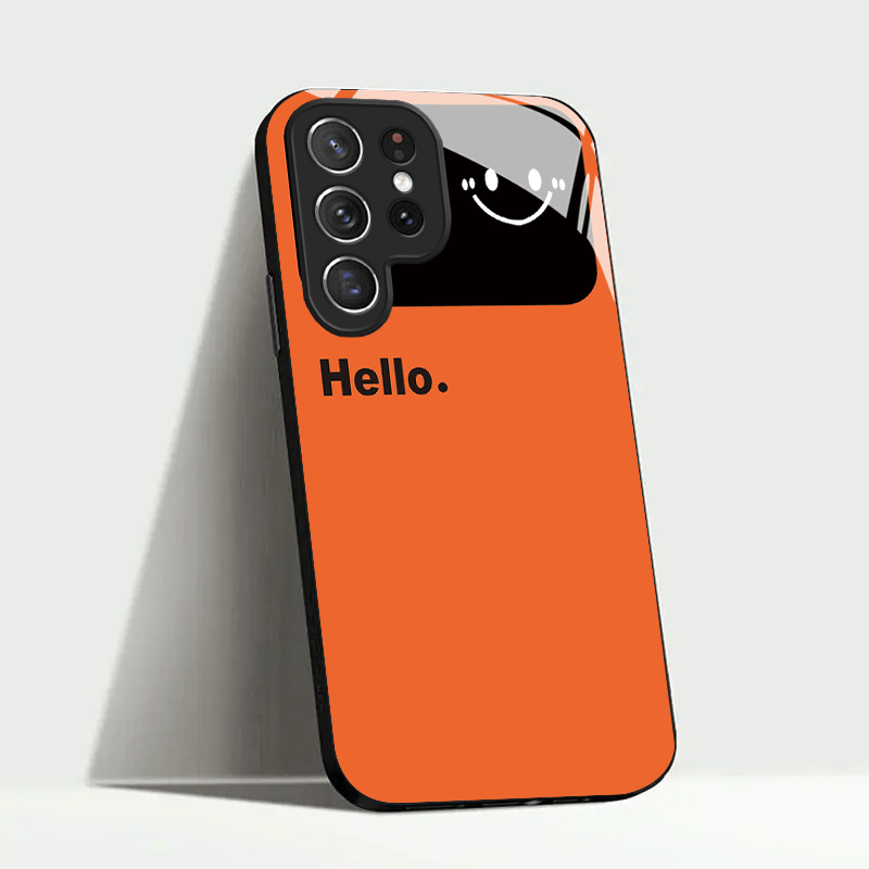 Simplified orange glass phone  - Phone Cases Orange 评论和价格