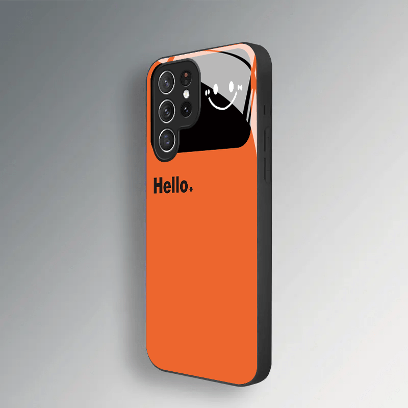 Simplified orange glass phone  - Phone Cases Orange 评论和价格