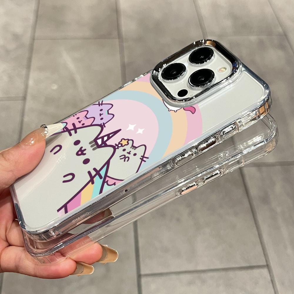 Cartoon Pusheen Cat Matte Tran - Phone Cases Best 评论和价格
