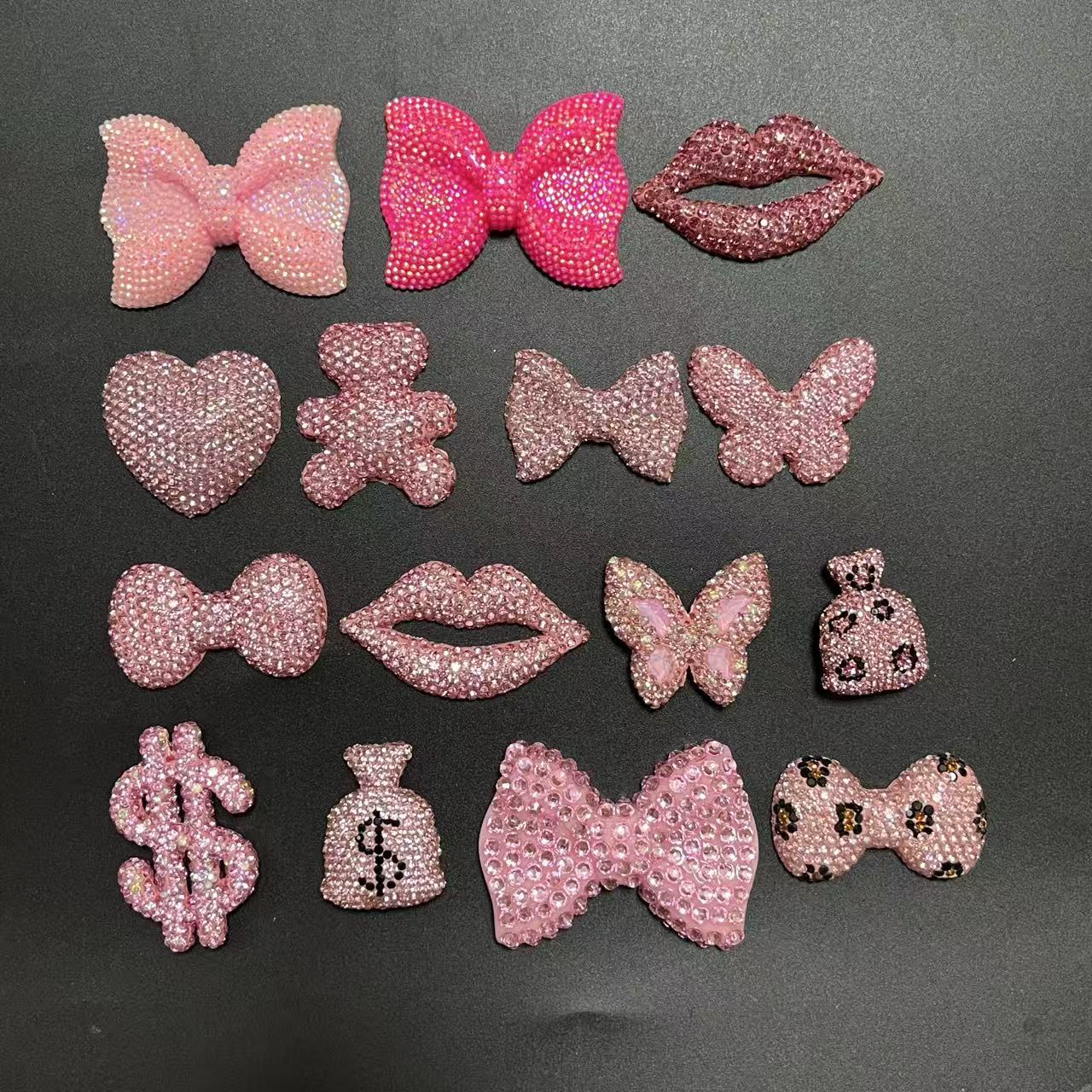 2Pcs Kawaii Bling Pink Diamond - Phone Cases Europe 评论和价格