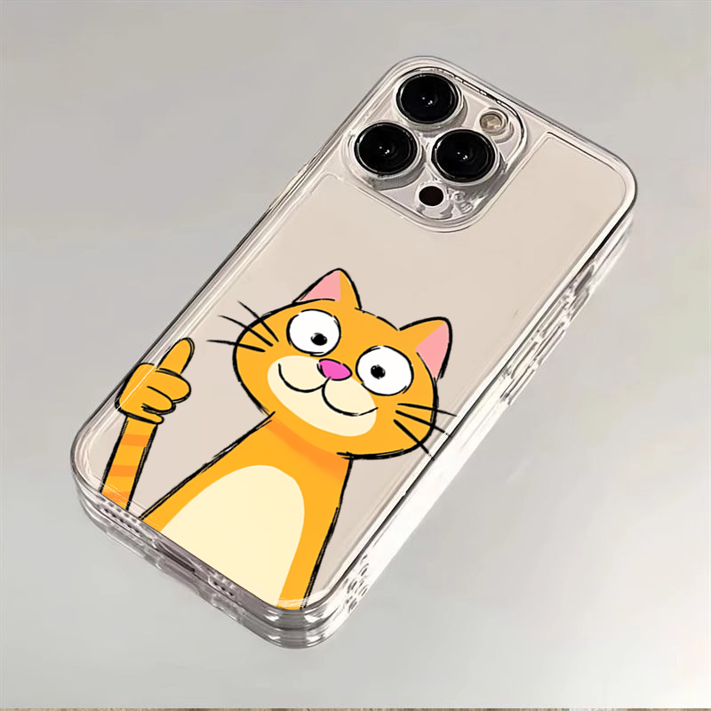 Cute Cartoon Orange Cat Phone  - Phone Cases Orange 评论和价格