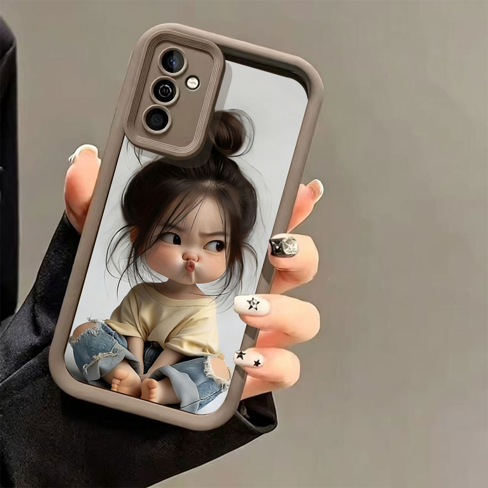 Meatball Head Girl Silicone Sh - Phone Cases Girls 评论和价格