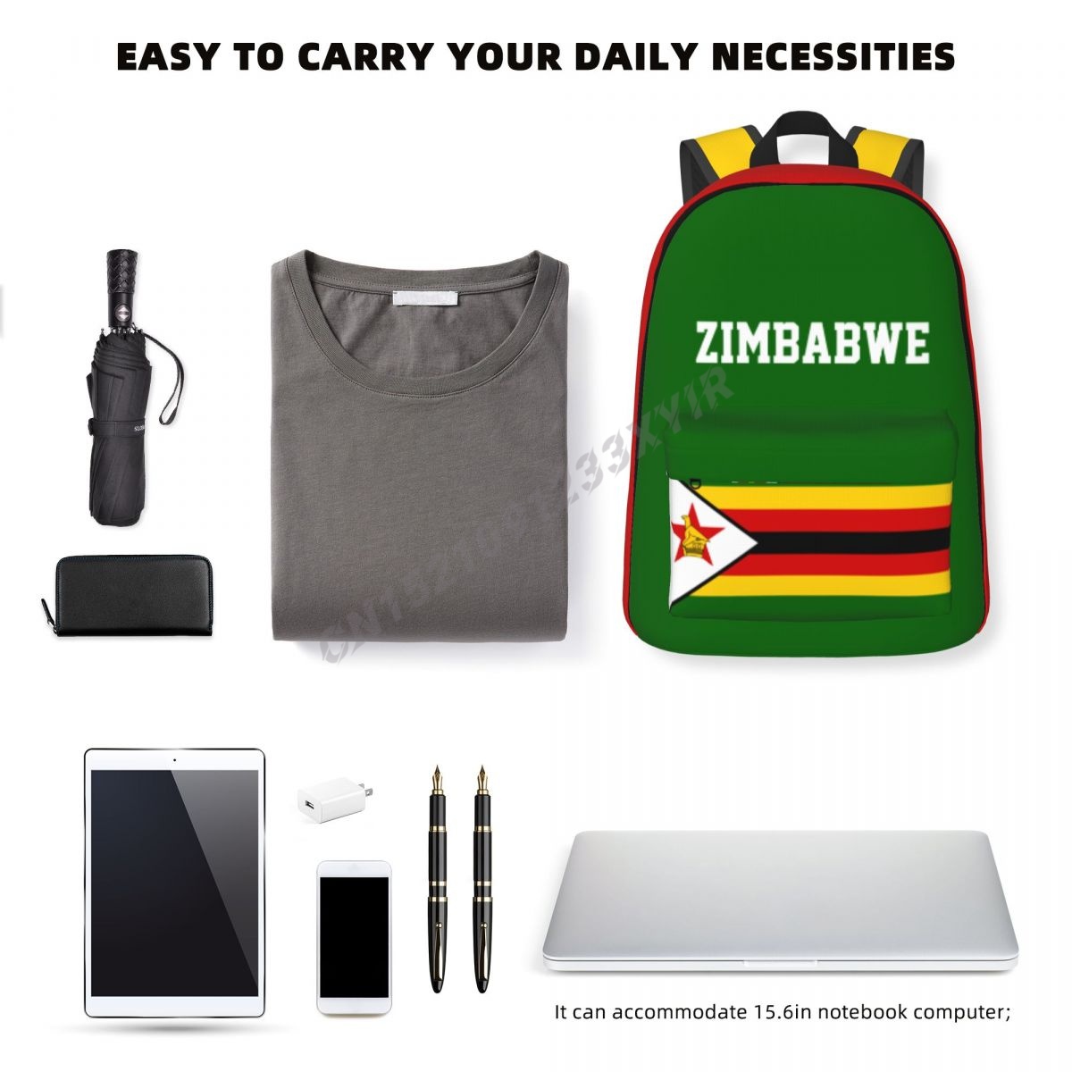 Unisex Backpack Zimbabwe Flag  - Phone Cases Zimbabwe 评论和价格