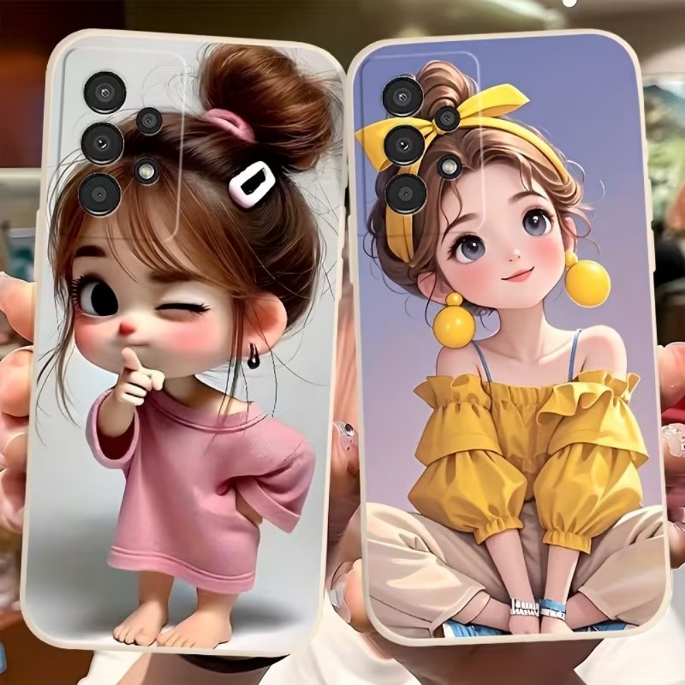 Cute Cartoon Girl Pattern Desi - Phone Cases Girls 评论和价格