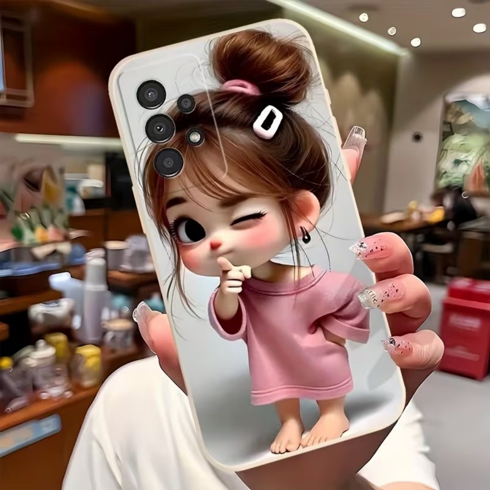 Cute Cartoon Girl Pattern Desi - Phone Cases Girls 评论和价格