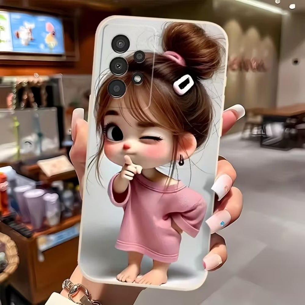 Cute Cartoon Girl Pattern Desi - Phone Cases Girls 评论和价格