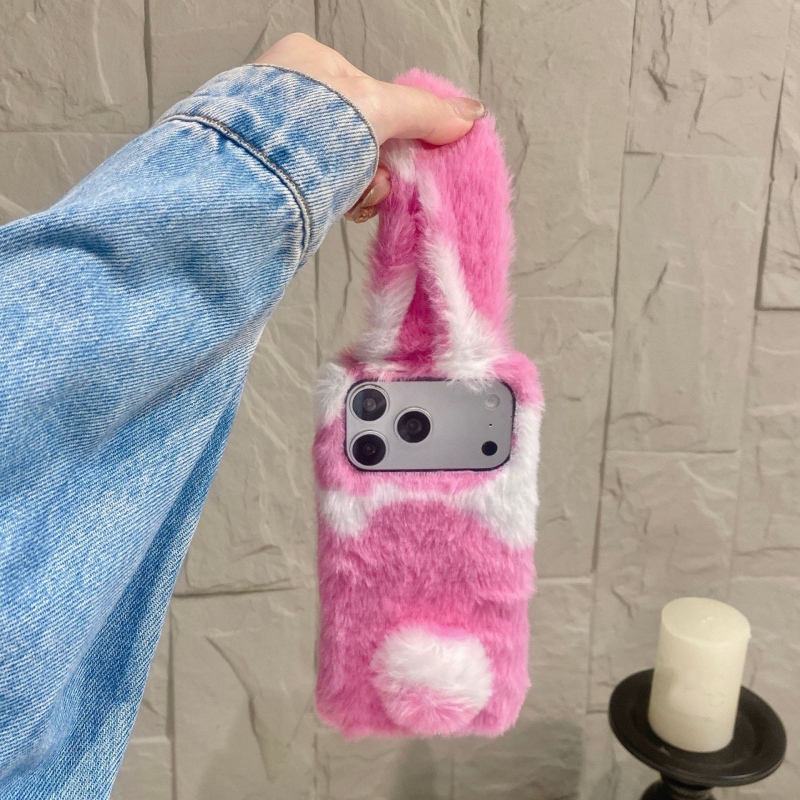 Cute Rabbit Design Fluffy Phon - Phone Cases Cute Iphone 13 评论和价格