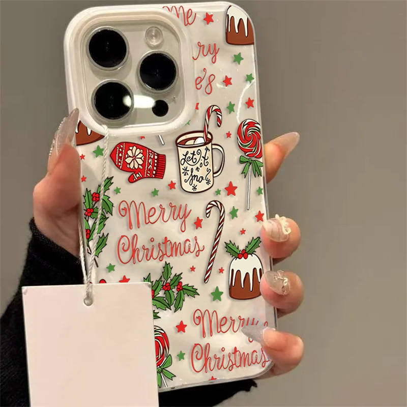Cute Festive Christmas Pattern - Phone Cases Cute Iphone 13 评论和价格