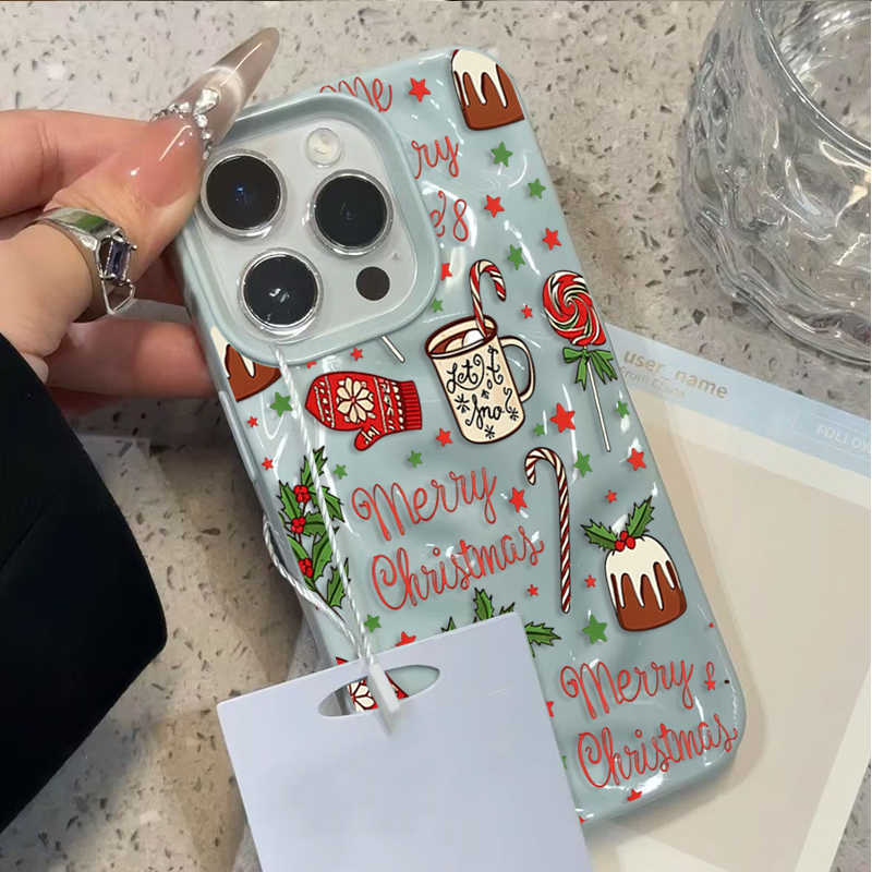 Cute Festive Christmas Pattern - Phone Cases Cute Iphone 13 评论和价格