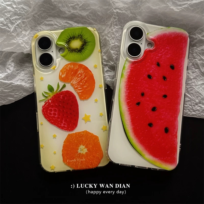 Summer Full Screen Fruits Stra - Phone Cases Orange 评论和价格