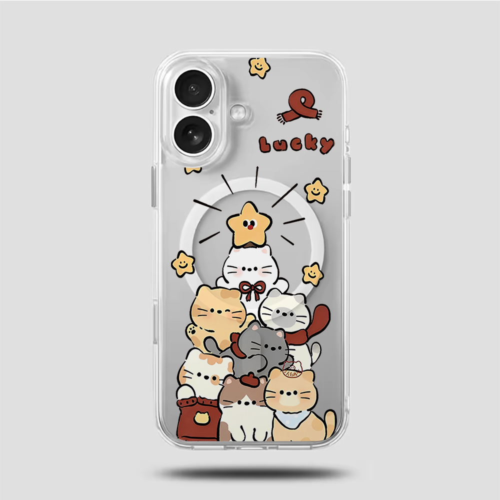 Cute Cartoon Kitten Print Comp - Phone Cases Cute Iphone 13 评论和价格